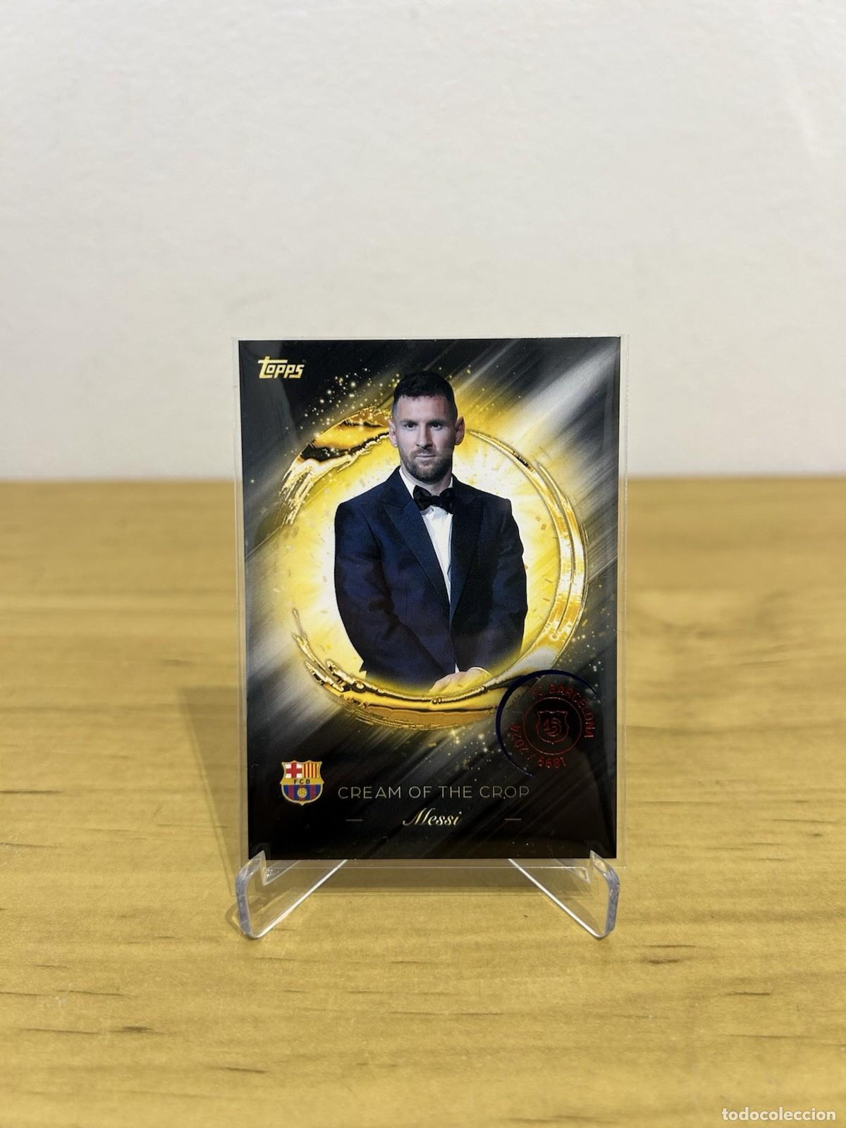 Cromos de Futebol: Lionel Messi Cream Of The Crop n&ordm;CR-5 &ndash; Topps FC Barcelona 125 Aniversario