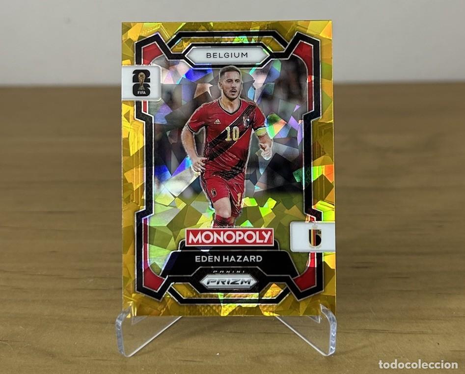 Cromos de Futebol: Eden Hazard Gold Cracked Ice &ndash; Panini Prizm Monopoly FIFA World Cup 2026