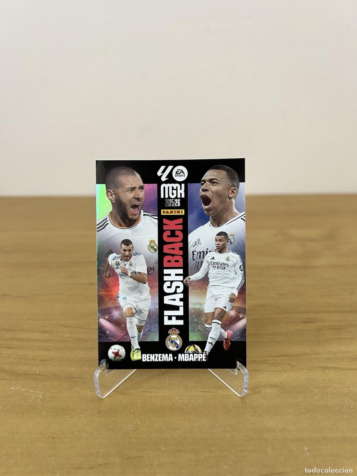 Football Stickers: Benzema y Mbapp&eacute; Flashback &ndash; Megacracks LaLiga 2025-26 Real Madrid