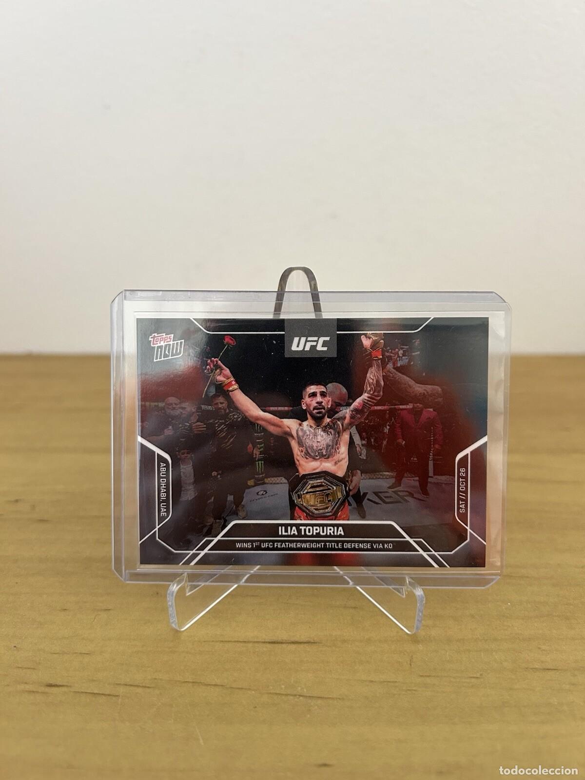 Football Stickers: Ilia Topuria Topps Now UFC n&ordm;27 &ndash; Defensa del T&iacute;tulo