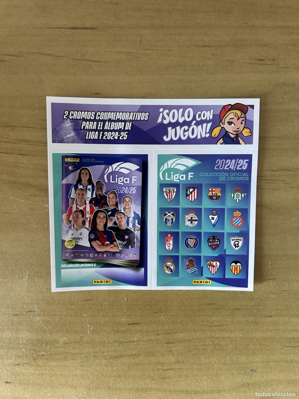 Football Stickers: Hoja 2 Cromos Conmemorativos &ndash; &Aacute;lbum Liga F Femenina 2024-25 Panini