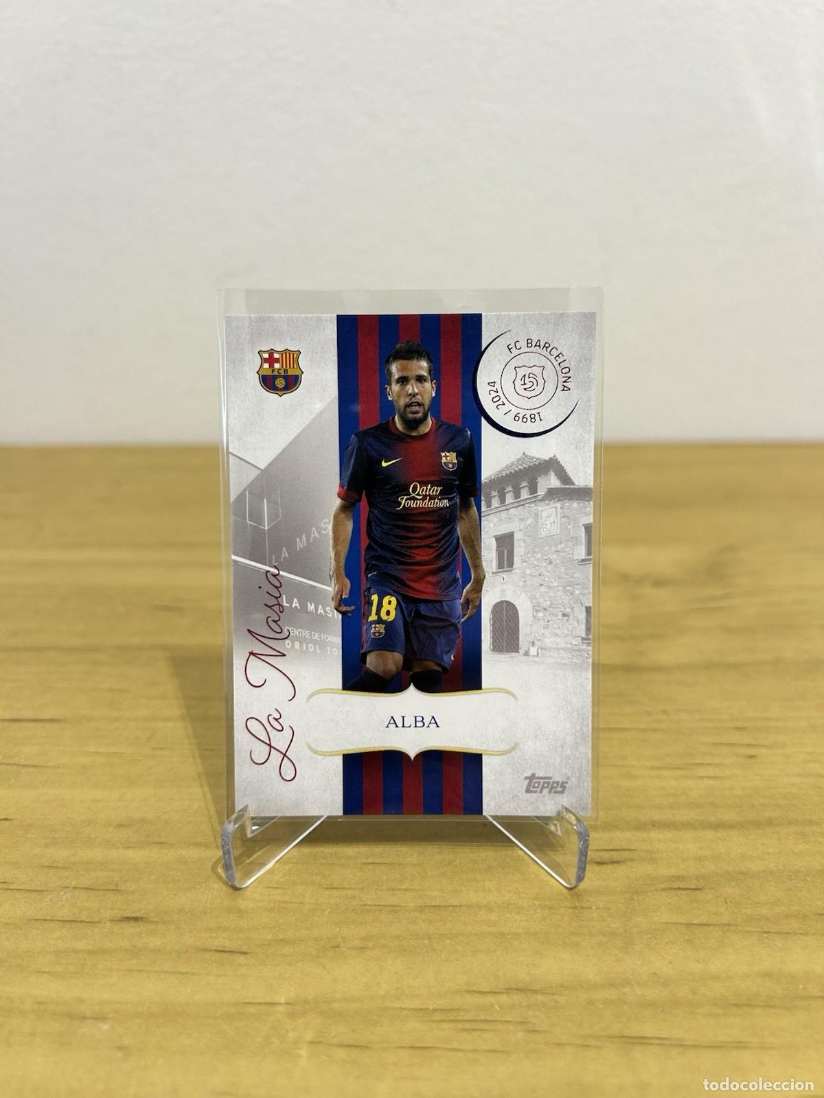 Football Stickers: Jordi Alba La Mas&iacute;a n&ordm;LM-1 &ndash; Topps FC Barcelona 125 Aniversario