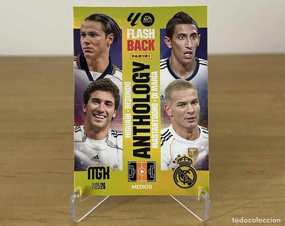 Cromos de f&uacute;tbol: Mastantuono y Di Mar&iacute;a Flashback Anthology n&ordm;519 &ndash; Megacracks LaLiga 2025-26