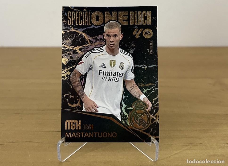 Cromos de f&uacute;tbol: Franco Mastantuono Special One Black &ndash; Megacracks LaLiga 2025-26 Real Madrid