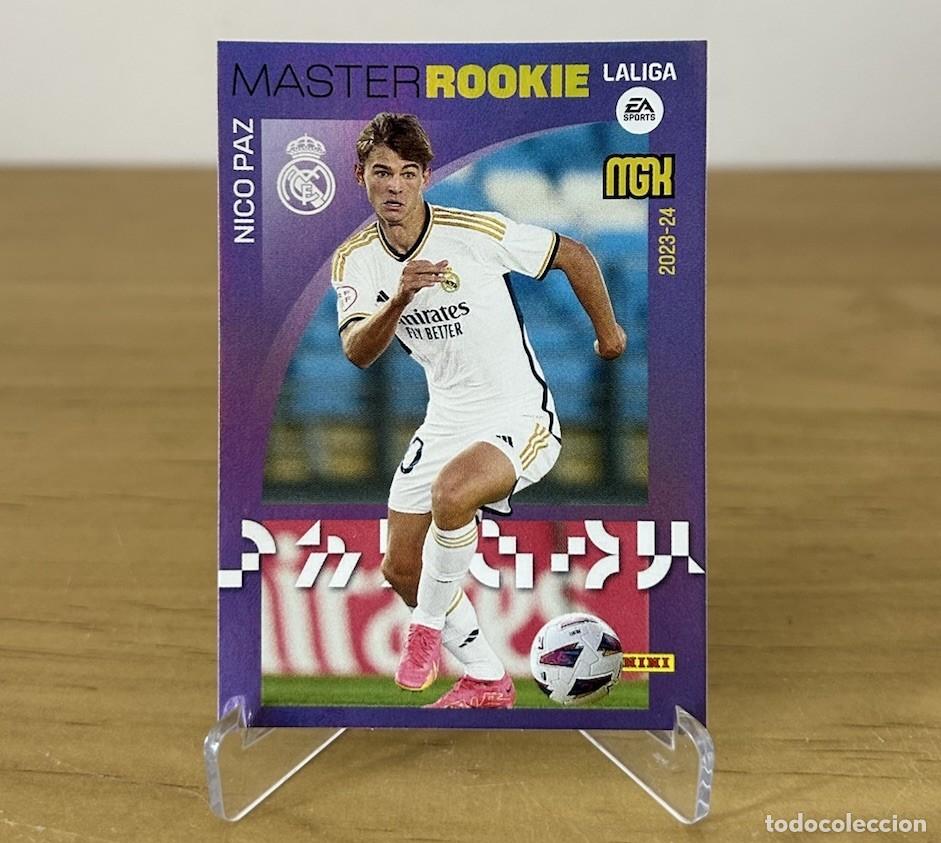 Cromos de f&uacute;tbol: Nico Paz M&aacute;ster Rookie Card n&ordm;514 &ndash; Megacracks LaLiga 2023-24 Real Madrid