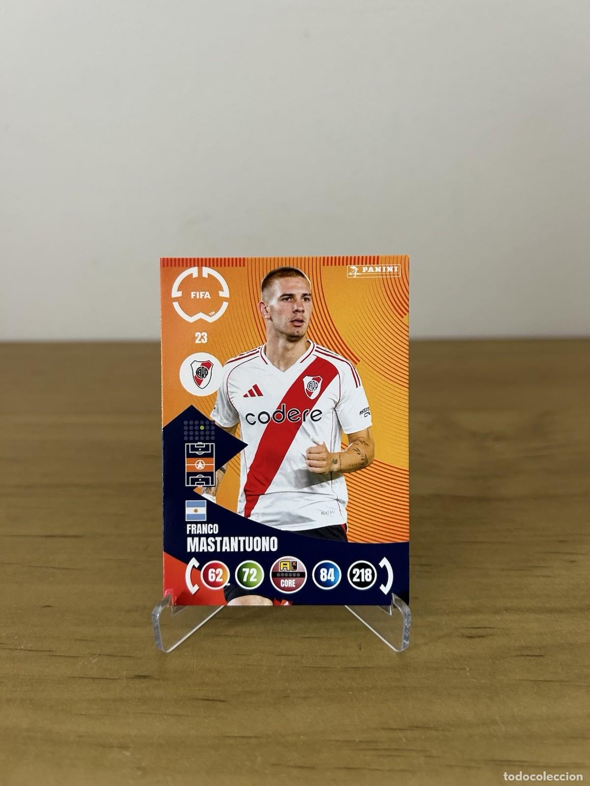 Cromos de f&uacute;tbol: Franco Mastantuono n&ordm;23 &ndash; Adrenalyn XL FIFA Club World Cup 2025 River Plate