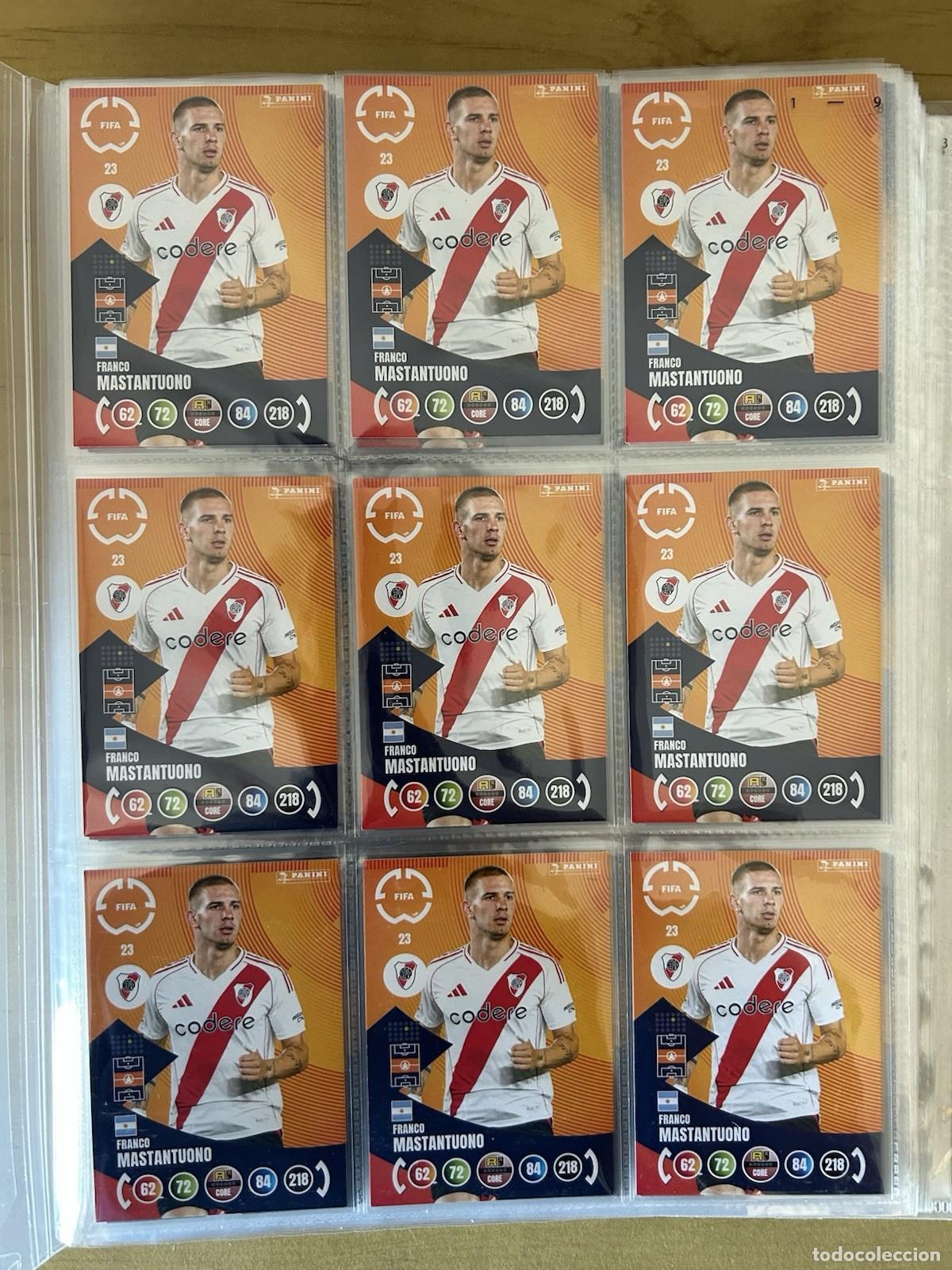Cromos de f&uacute;tbol: Franco Mastantuono n&ordm;23 x9 &ndash; Adrenalyn XL FIFA Club World Cup 2025