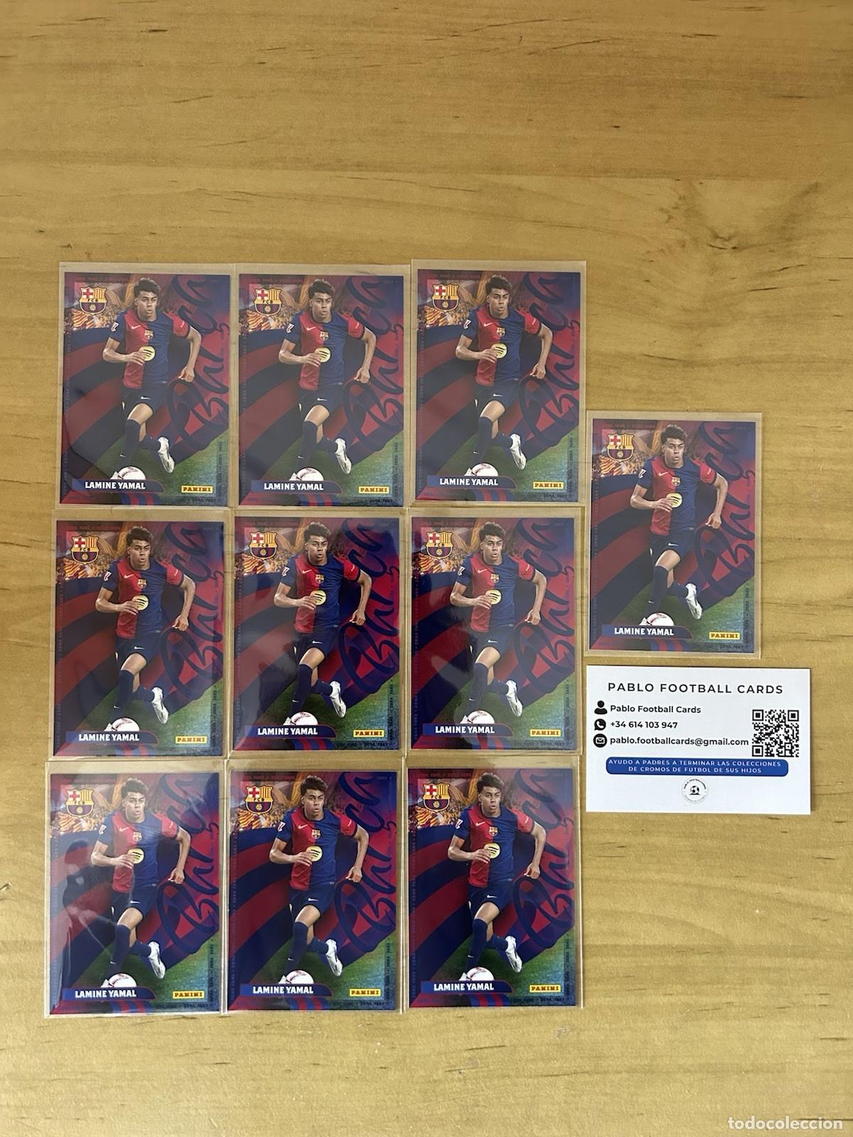 Cromos de f&uacute;tbol: Lamine Yamal Zona Fans n&ordm;43 x10 &ndash; Panini Club FC Barcelona 2024-25
