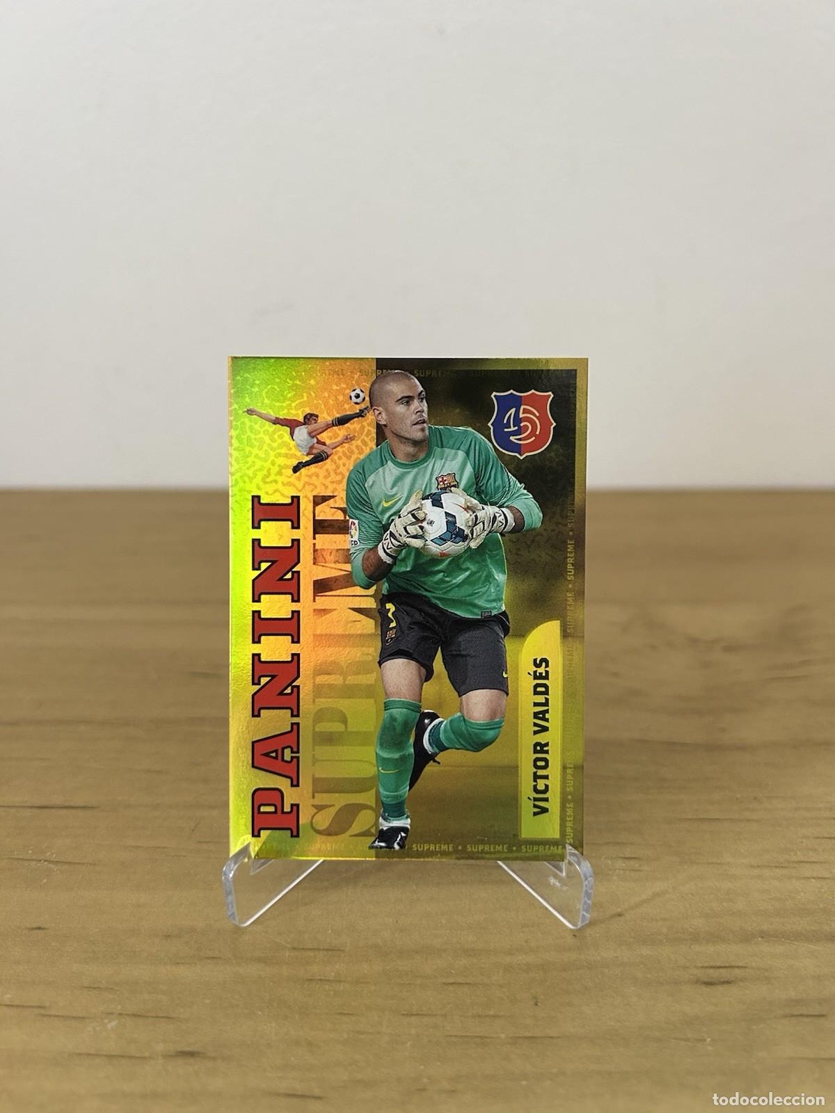 Cromos de f&uacute;tbol: V&iacute;ctor Vald&eacute;s Supreme Gold &ndash; Panini Club FC Barcelona 2024-25