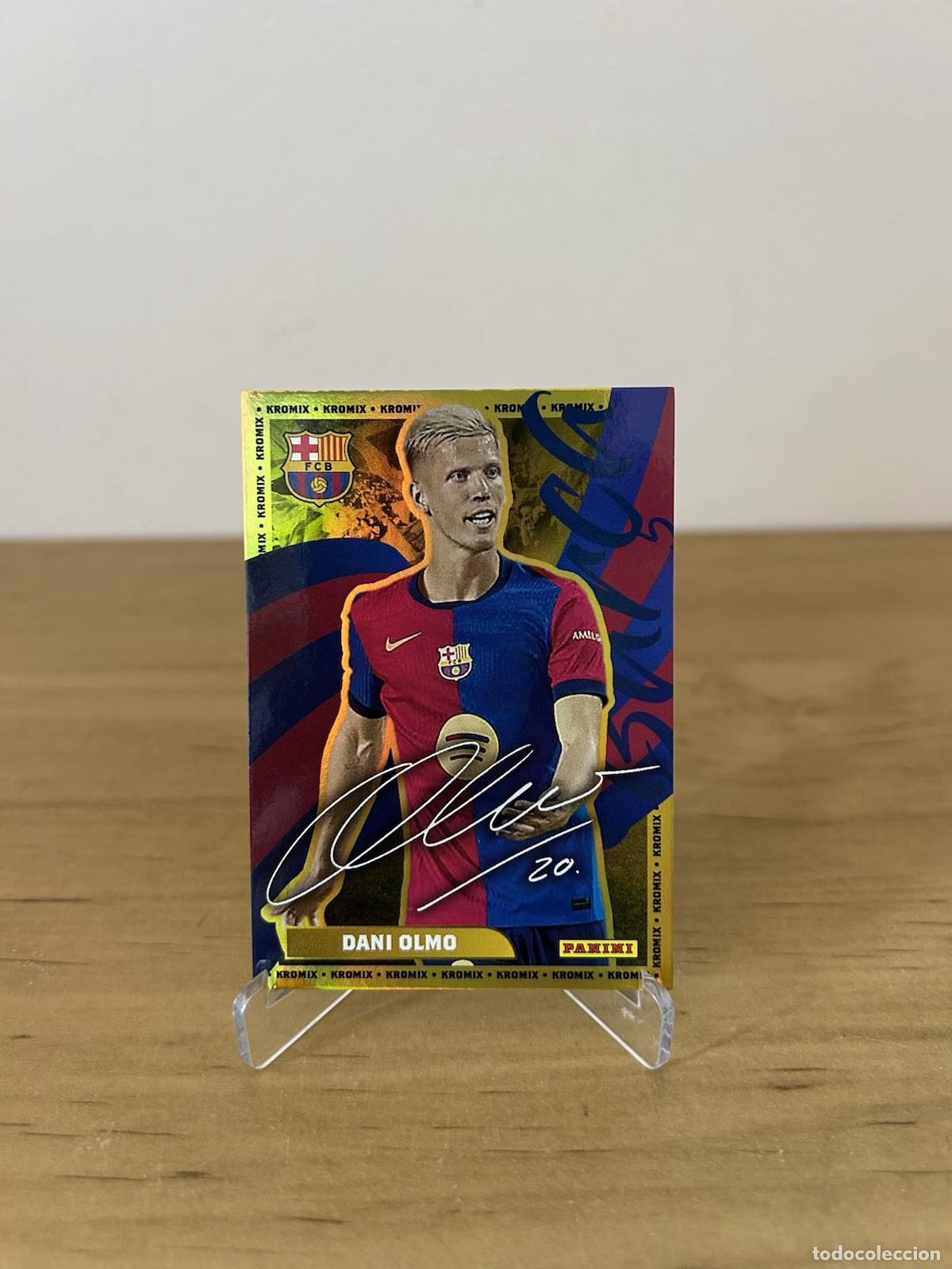 Cromos de f&uacute;tbol: Dani Olmo Kromix Gold &ndash; Panini Club FC Barcelona 2024-25