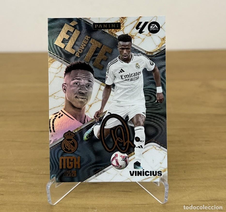 Cromos de f&uacute;tbol: Vinicius Jr Elite Power P18 Firmada &ndash; Megacracks LaLiga 2025-26 Real Madrid