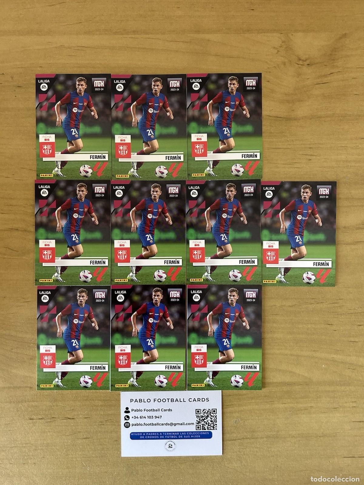 Cromos de f&uacute;tbol: Ferm&iacute;n L&oacute;pez Rookie Card n&ordm;106 bis x10 &ndash; Megacracks LaLiga 2023-24 FC Barcelona