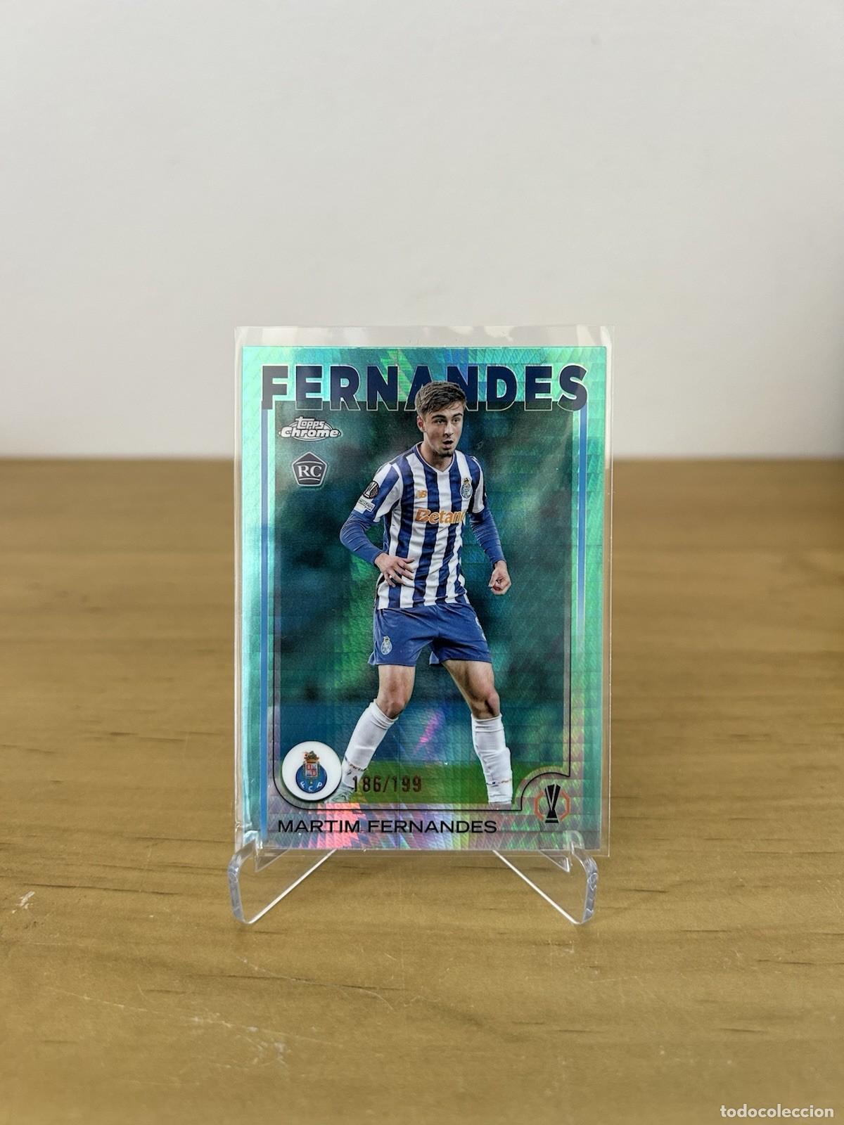 Cromos de f&uacute;tbol: Martim Fernandes Rookie /199 &ndash; Topps Chrome UEFA 2024-25 FC Porto