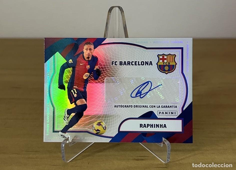 Cromos de f&uacute;tbol: Raphinha Aut&oacute;grafo Original /50 &ndash; Panini Club FC Barcelona 2024-25