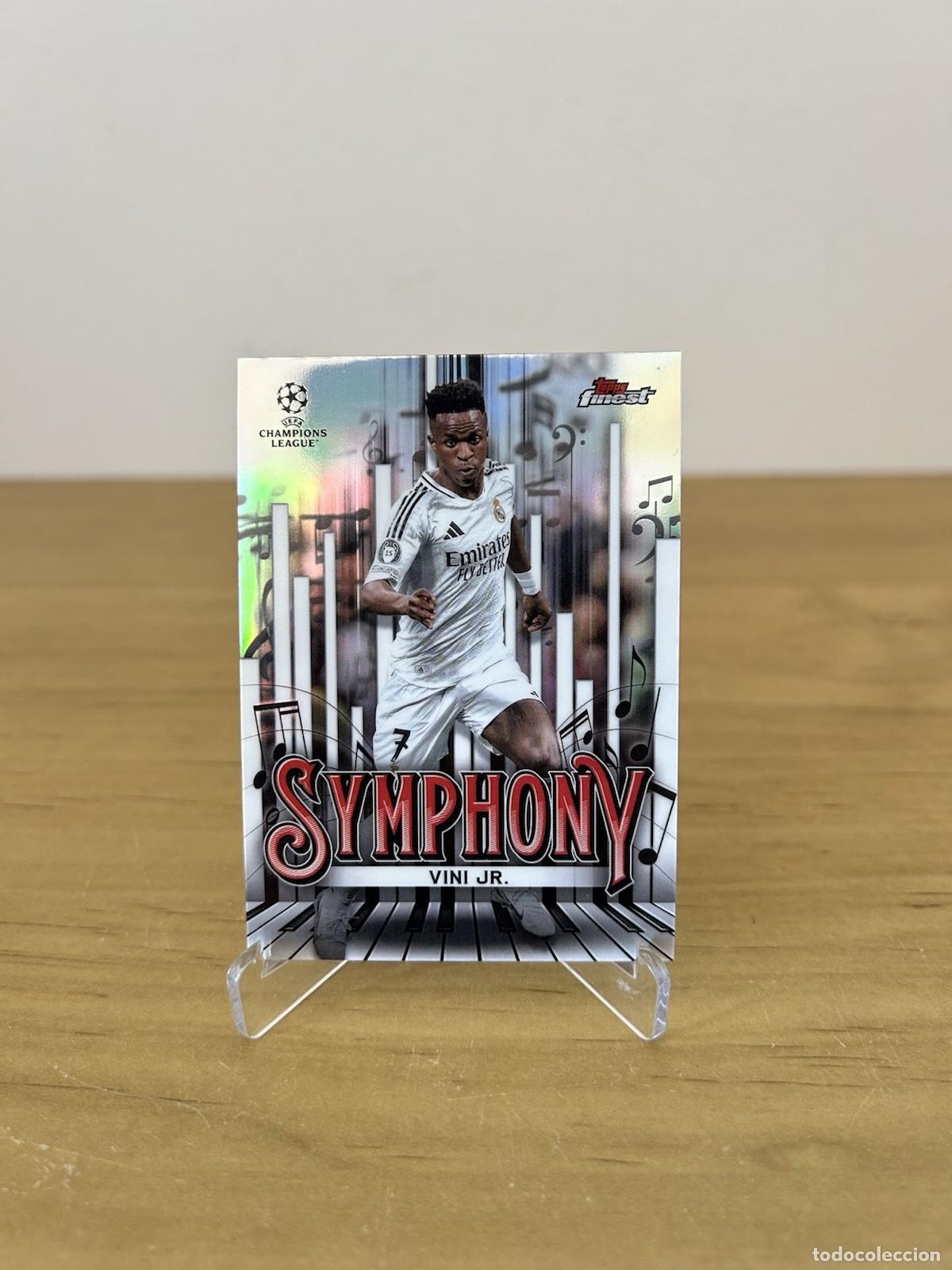 Cromos de f&uacute;tbol: Vinicius Jr Symphony n&ordm;SY-12 &ndash; Topps Finest UEFA 2024-25 Real Madrid