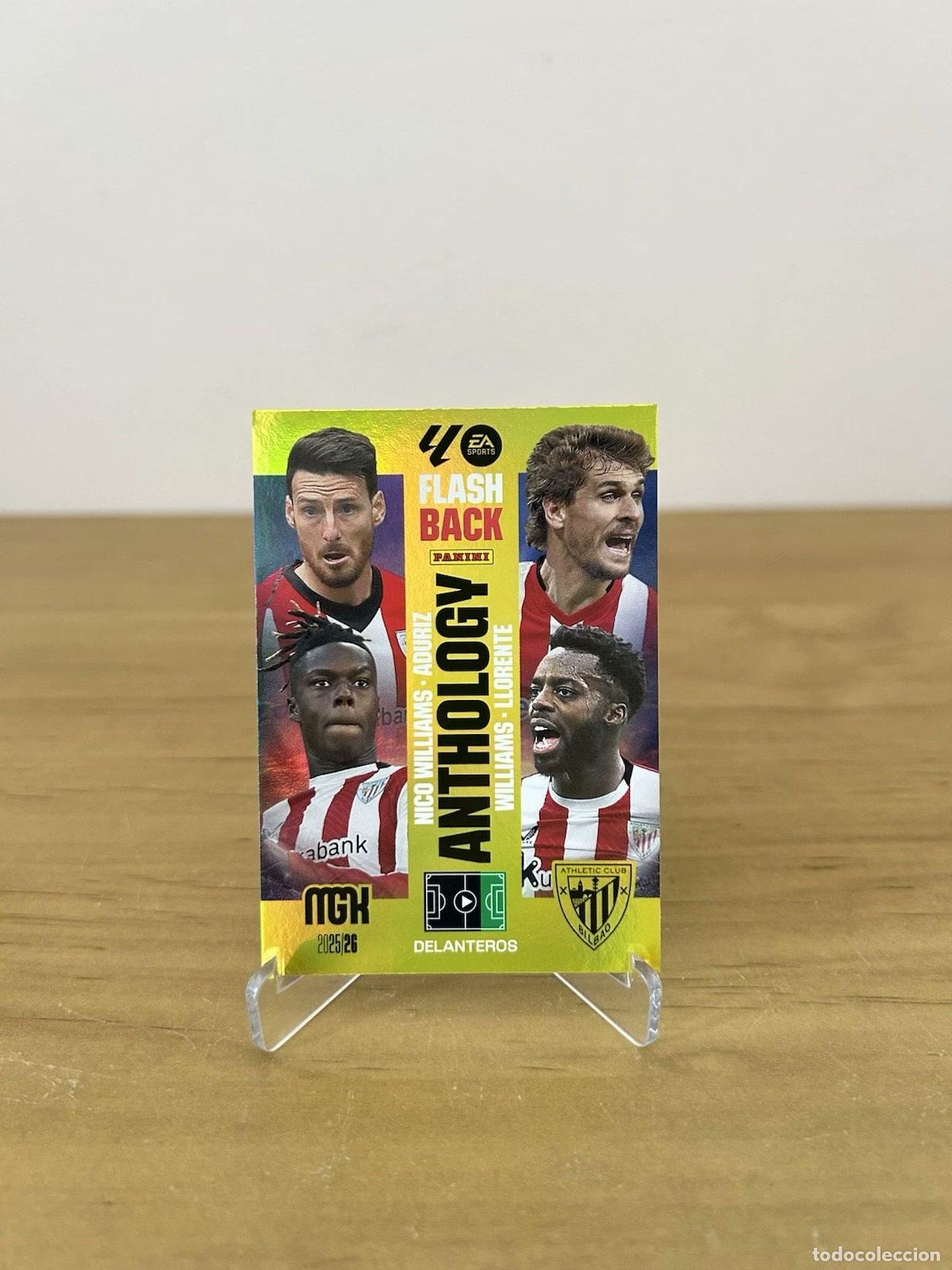 Football Stickers: Nico Williams &ndash; Aduriz Flashback Anthology &ndash; Megacracks LaLiga 2025-26