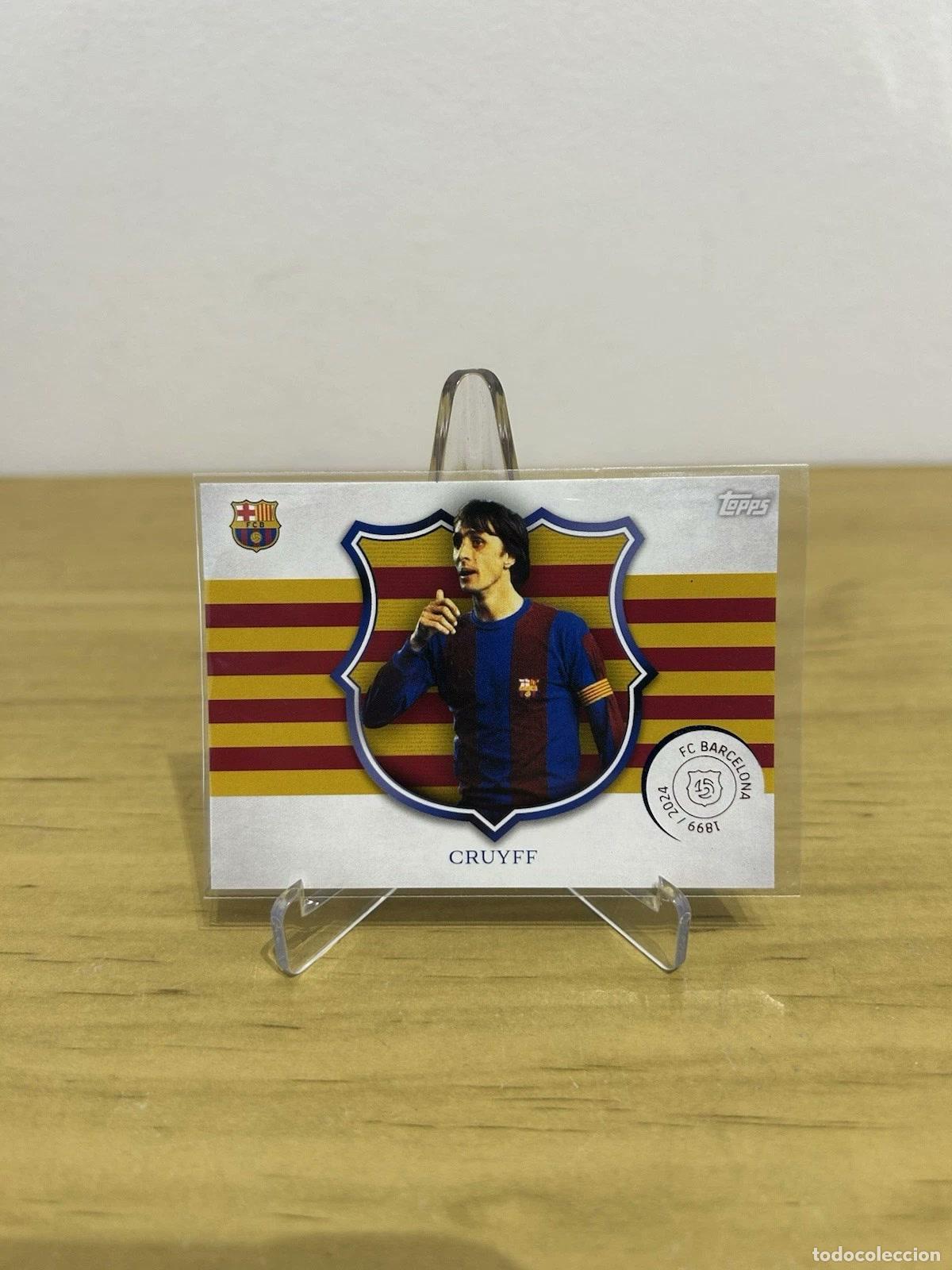 Cromos de f&uacute;tbol: Johan Cruyff Capit&aacute; n&ordm;CA-4 &ndash; Topps FC Barcelona 125 Aniversario