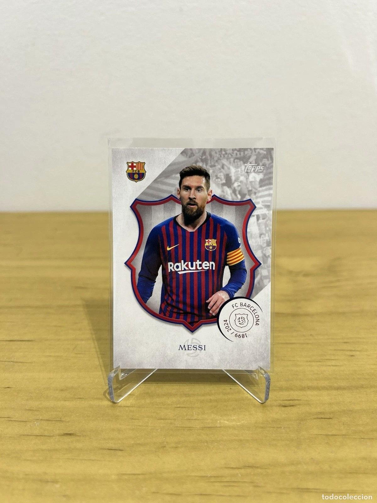 Cromos de f&uacute;tbol: Lionel Messi n&ordm;42 Bar&ccedil;a GOAT &ndash; Topps FC Barcelona 125 Aniversario