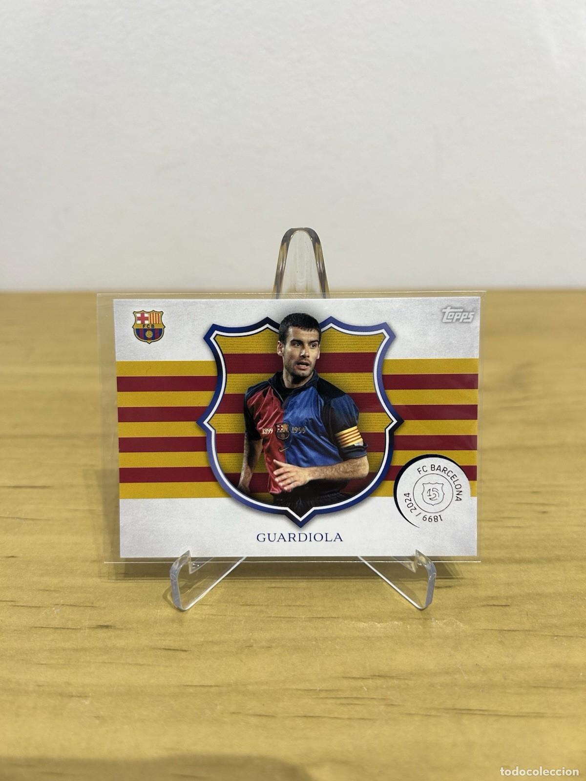 Cromos de f&uacute;tbol: Pep Guardiola Capit&aacute; n&ordm;CA-3 &ndash; Topps FC Barcelona 125 Aniversario