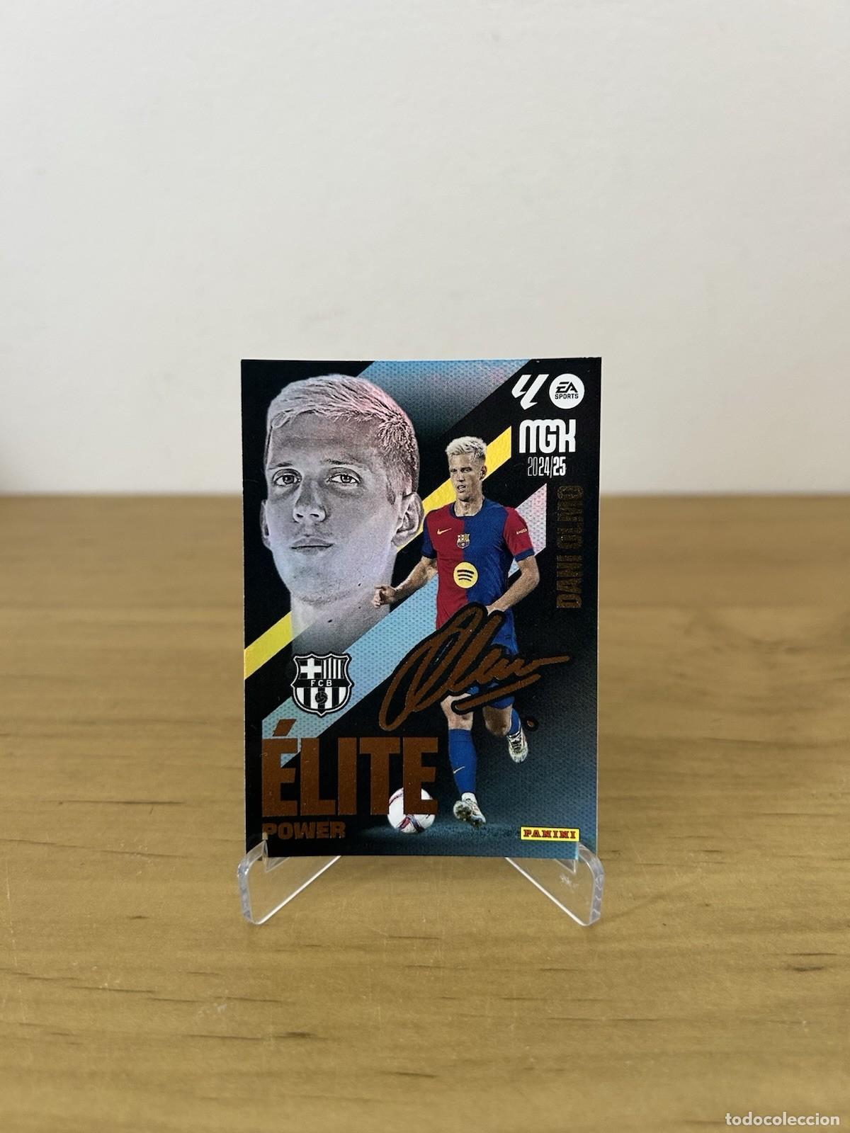 Cromos de f&uacute;tbol: Dani Olmo Elite Power P496 &ndash; Megacracks LaLiga 2024-25 FC Barcelona