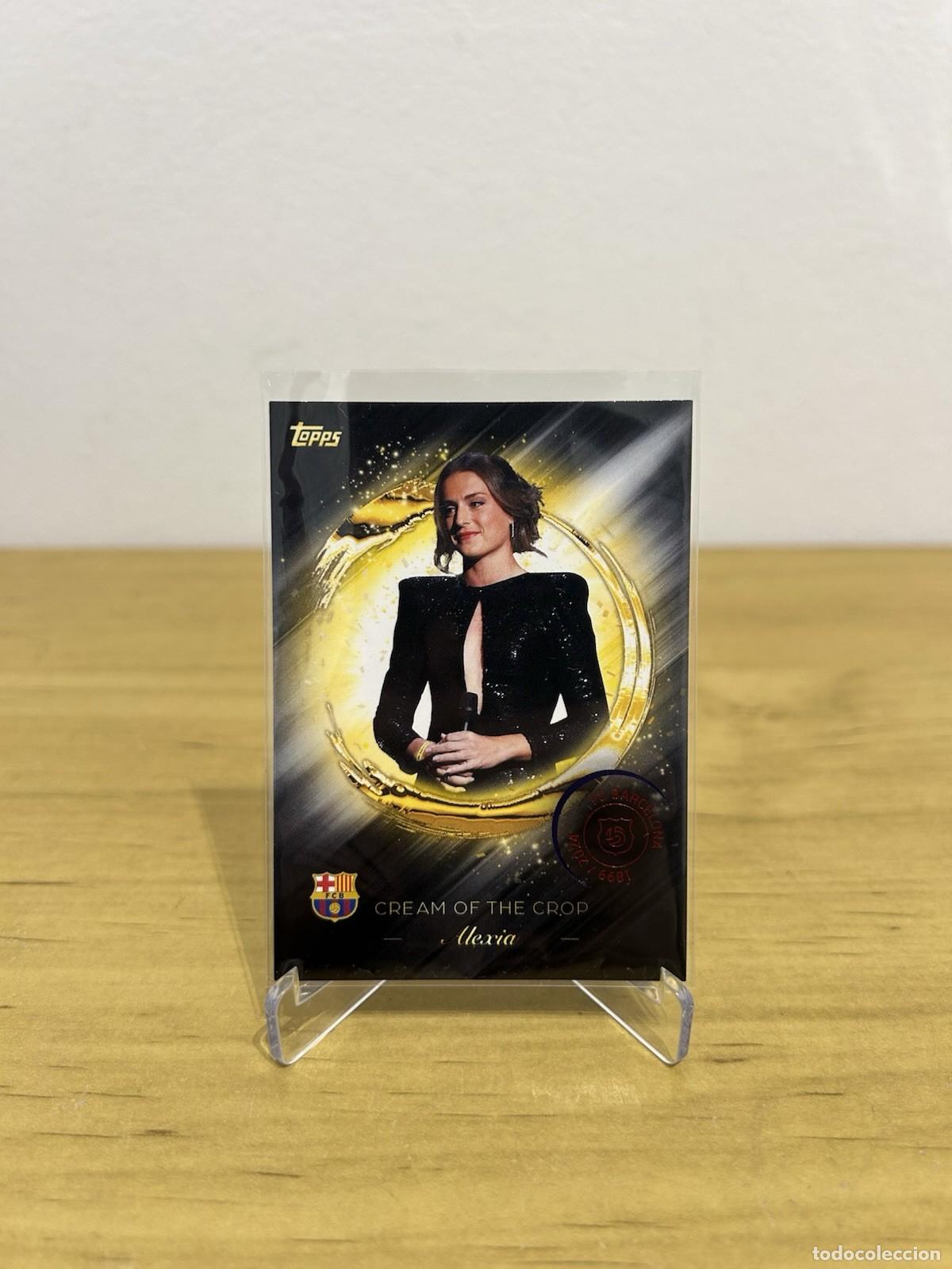 Cromos de f&uacute;tbol: Alexia Putellas Cream Of The Crop n&ordm;CR-1 &ndash; Topps FC Barcelona 125 Aniversario