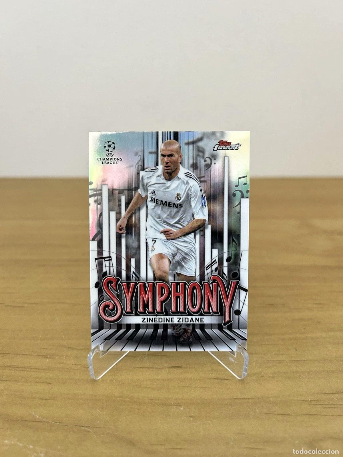 Cromos de f&uacute;tbol: Zinedine Zidane Symphony n&ordm;SY-17 &ndash; Topps Finest UEFA 2024-25