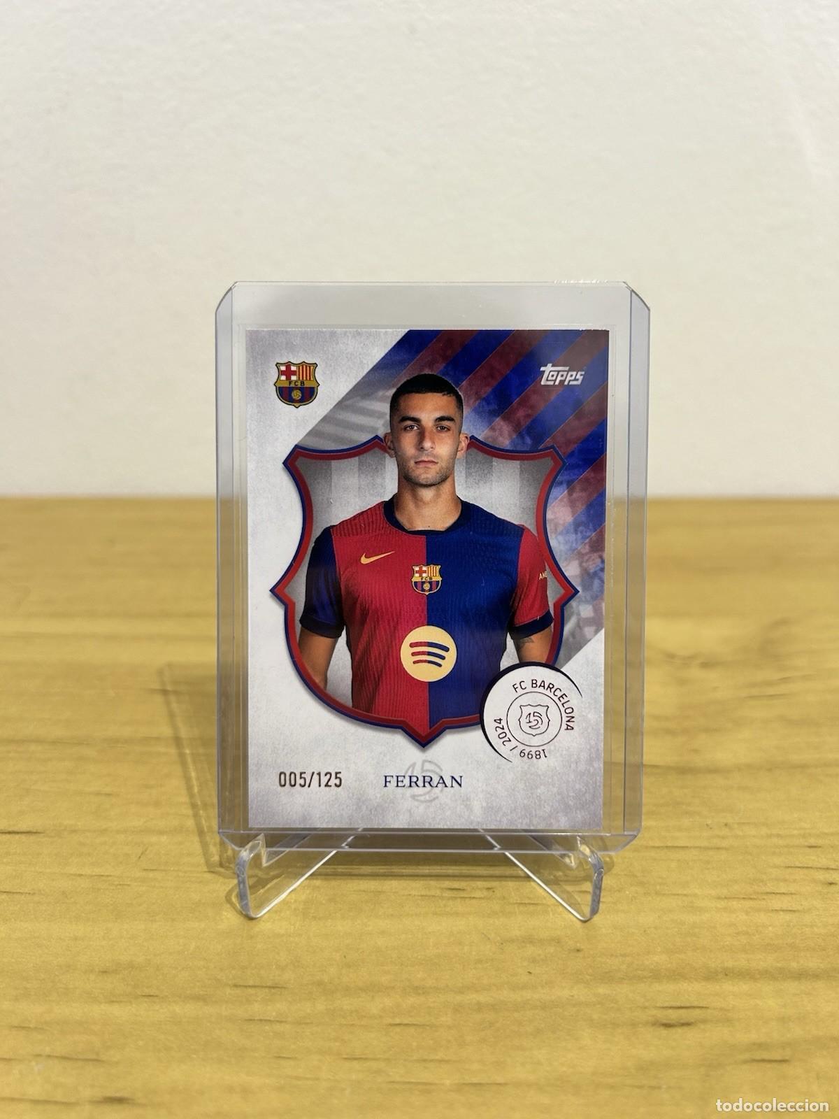 Cartes &agrave; collectionner de Football: Ferran Torres Parallel /125 &ndash; Topps FC Barcelona 125 Aniversario 2024-25