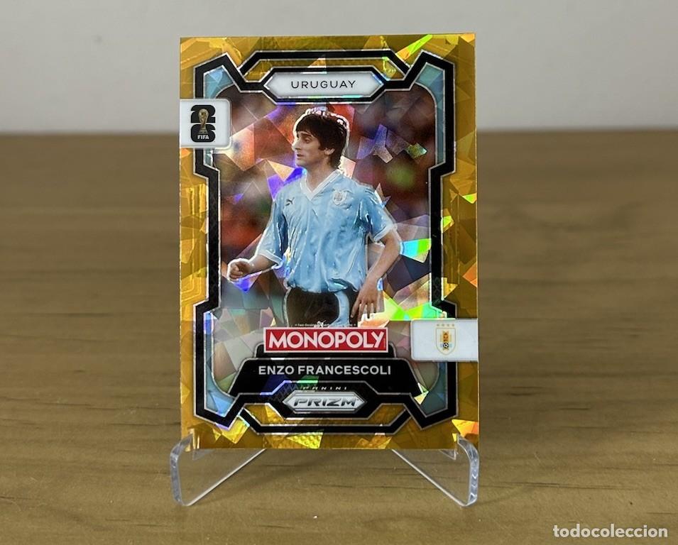 Cartes &agrave; collectionner de Football: Enzo Francescoli Gold Cracked Ice &ndash; Panini Prizm Monopoly FIFA World Cup 2026