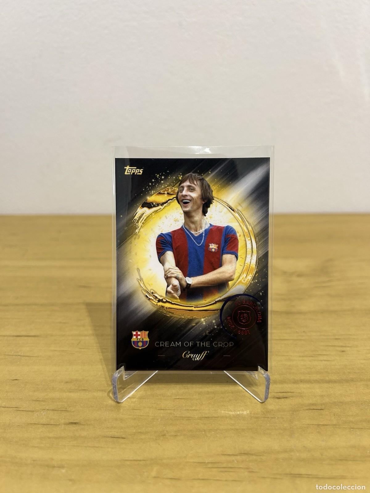 Cromos de f&uacute;tbol: Johan Cruyff Cream Of The Crop n&ordm;CR-6 &ndash; Topps FC Barcelona 125 Aniversario