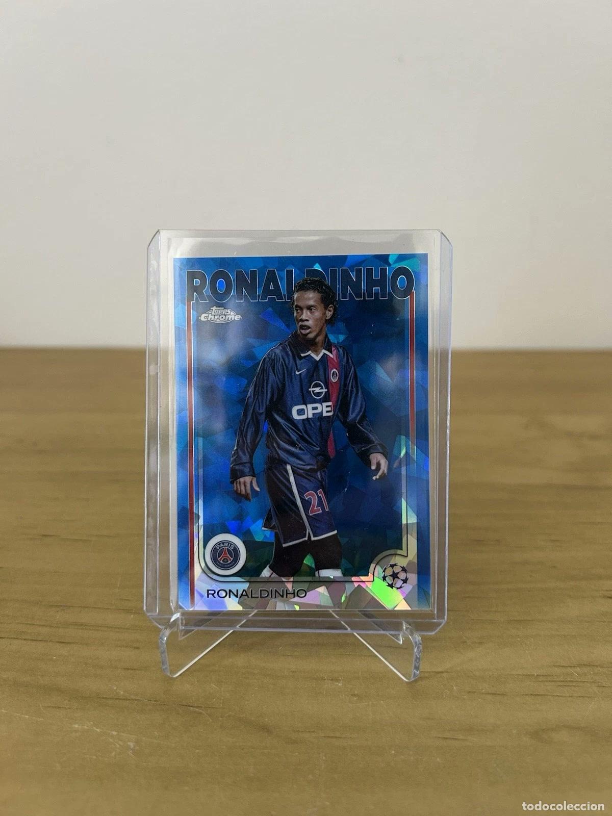 Cromos de f&uacute;tbol: Ronaldinho Image Variation SP &ndash; Topps Chrome Sapphire UCC 2024 n&ordm;173