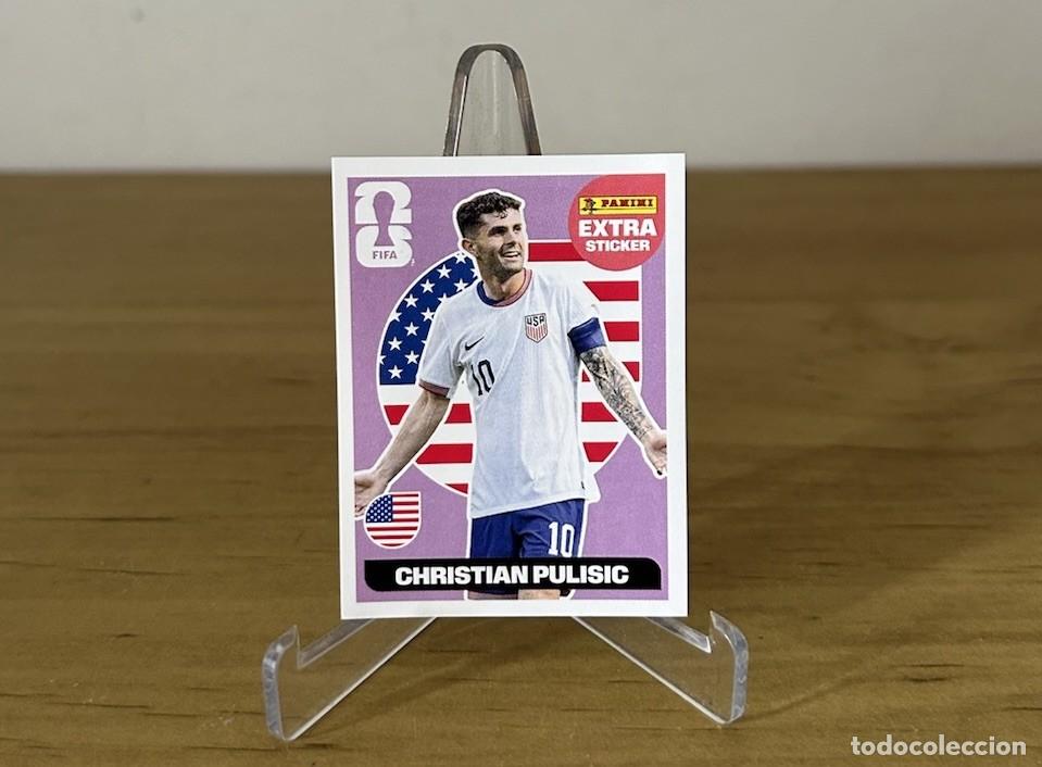 Cromos de f&uacute;tbol: Christian Pulisic Extra Sticker Rosa &ndash; Panini FIFA World Cup 2026