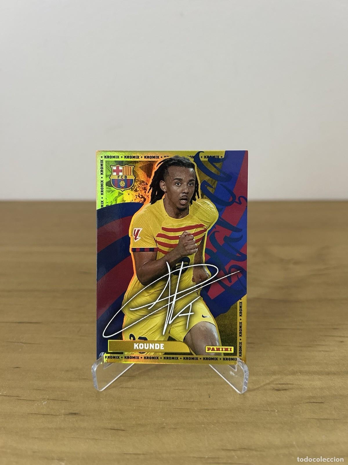 Cromos de f&uacute;tbol: Jules Kound&eacute; Kromix Gold &ndash; Panini Club FC Barcelona 2024-25