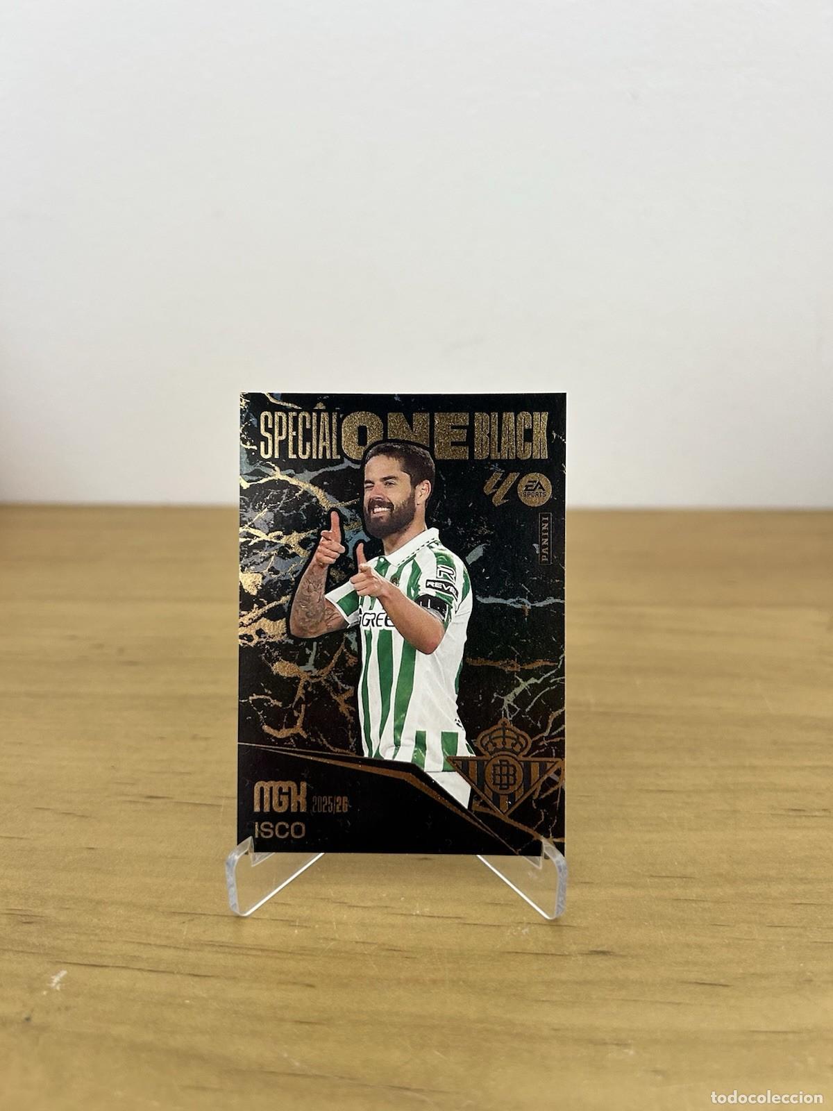 Cromos de f&uacute;tbol: Isco Alarc&oacute;n Special One Black &ndash; Megacracks LaLiga 2025-26 Real Betis