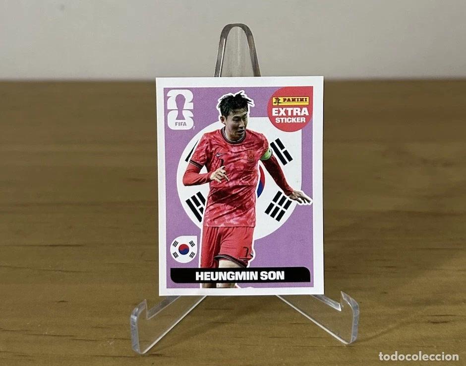 Cromos de f&uacute;tbol: Heung-Min Son Extra Sticker Rosa &ndash; Panini FIFA World Cup 2026