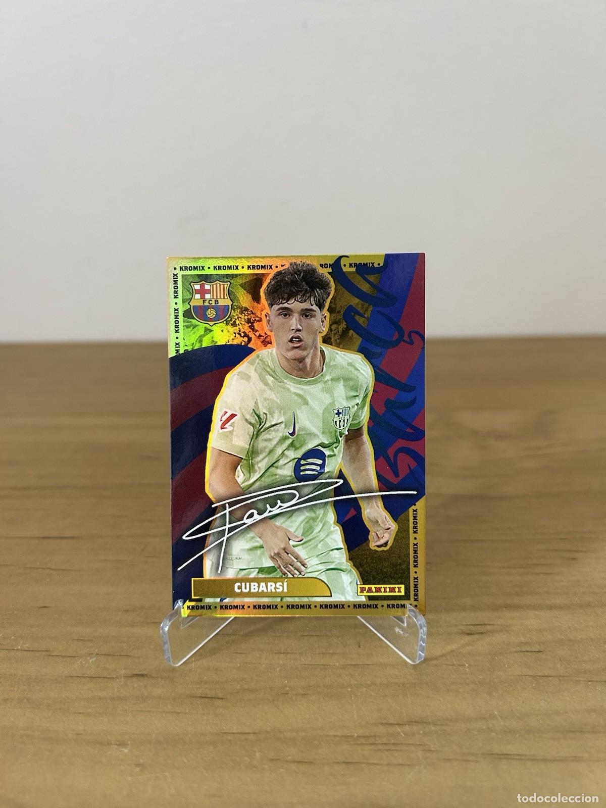 Cromos de f&uacute;tbol: Pau Cubars&iacute; Kromix Gold &ndash; Panini Club FC Barcelona 2024-25