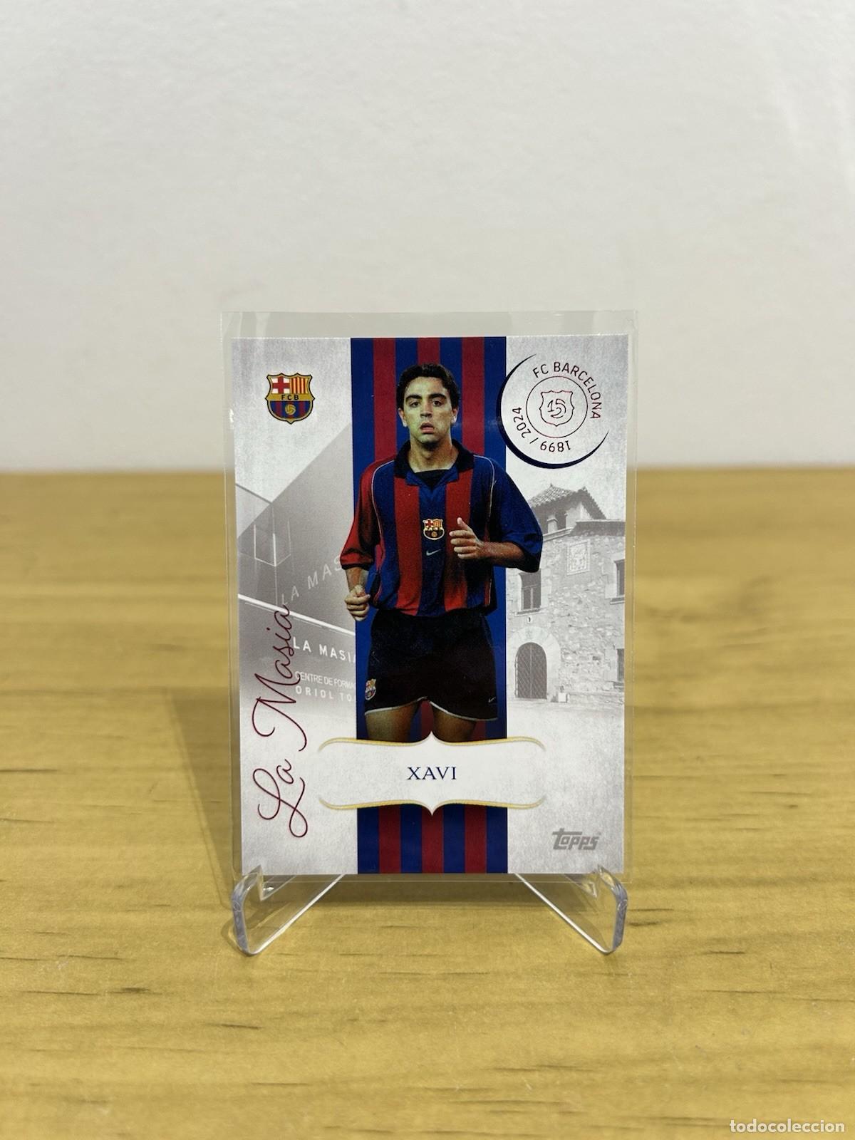 Cromos de f&uacute;tbol: Xavi Hern&aacute;ndez La Mas&iacute;a n&ordm;LM-4 &ndash; Topps FC Barcelona 125 Aniversario