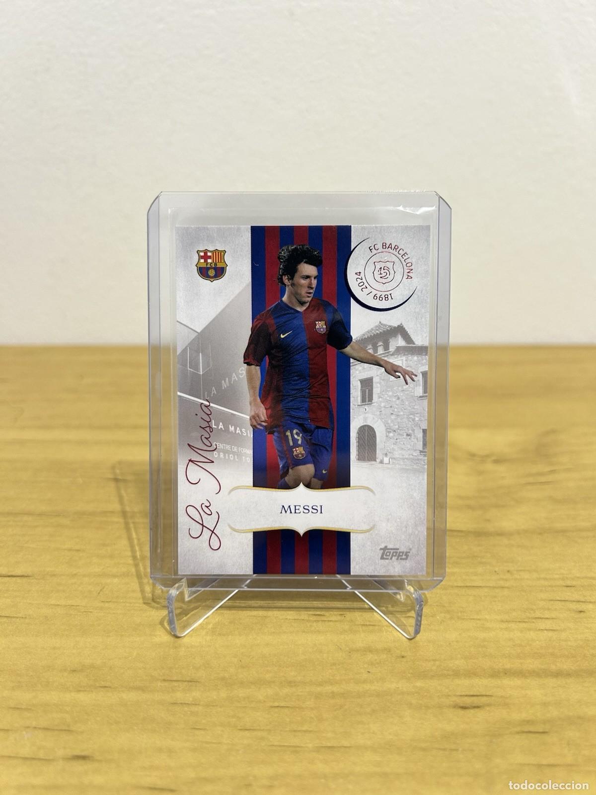 Cromos de Futebol: Lionel Messi La Mas&iacute;a n&ordm;LM-10 &ndash; Topps FC Barcelona 125 Aniversario