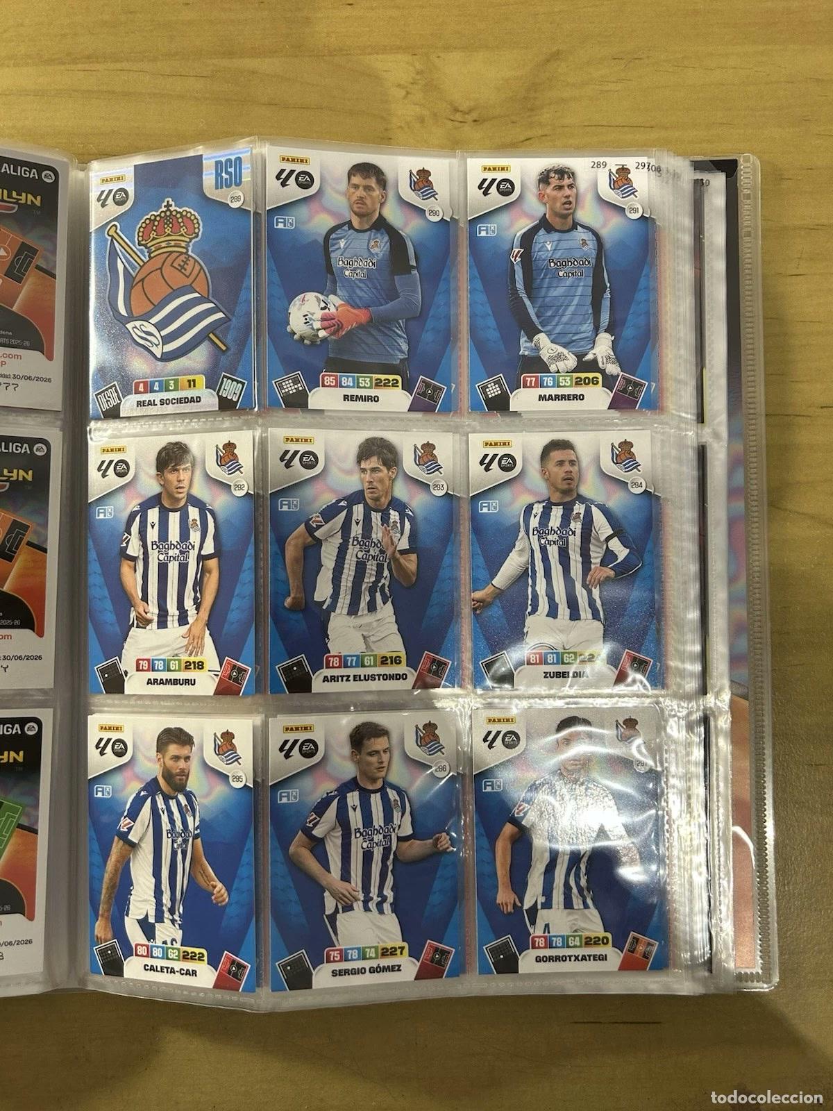 Cromos de Futebol: Real Sociedad Equipo Completo 19 Cards &ndash; Adrenalyn XL LaLiga 2025-26 Panini