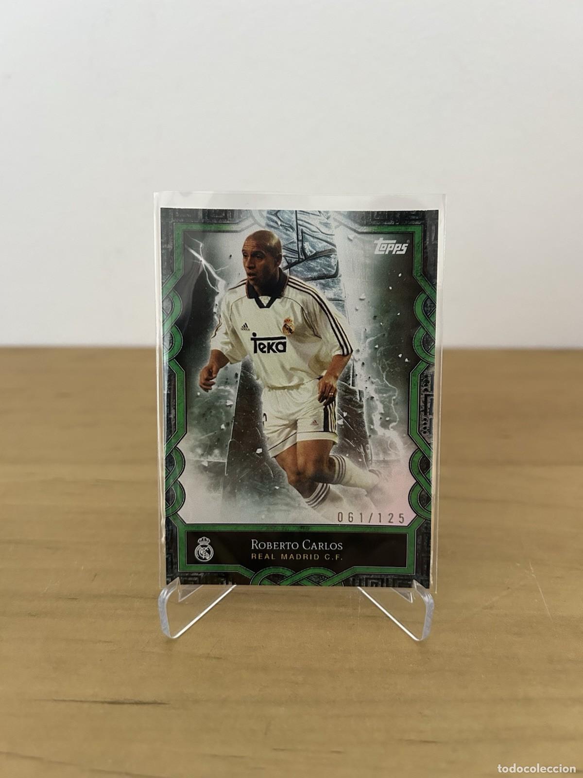 Cromos de f&uacute;tbol: Roberto Carlos MO-1 Numerada /125 &ndash; Topps Real Madrid Fan Set 2024-25