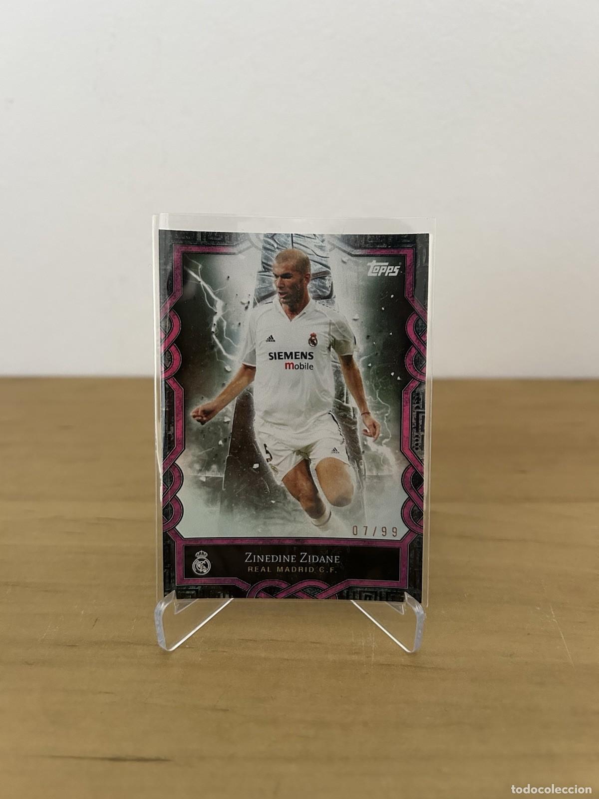 Cromos de f&uacute;tbol: Zinedine Zidane MO-6 Numerada /99 &ndash; Topps Real Madrid Fan Set 2024-25