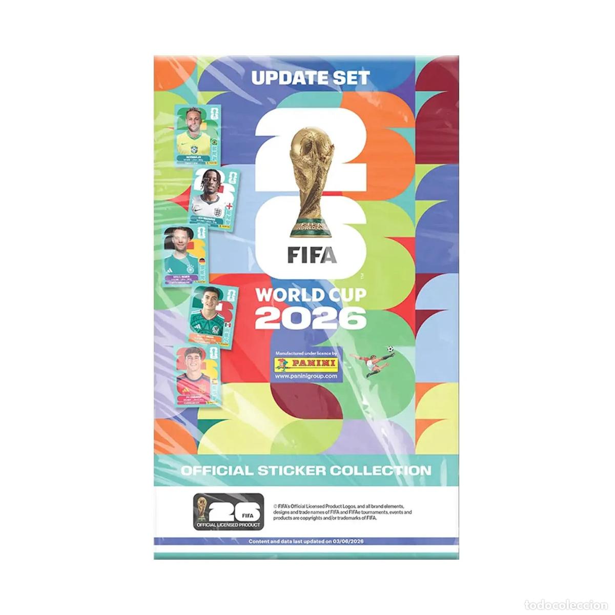 Cromos de f&uacute;tbol: Update Set 120 Cromos &ndash; Panini FIFA World Cup 2026 Colecci&oacute;n Oficial