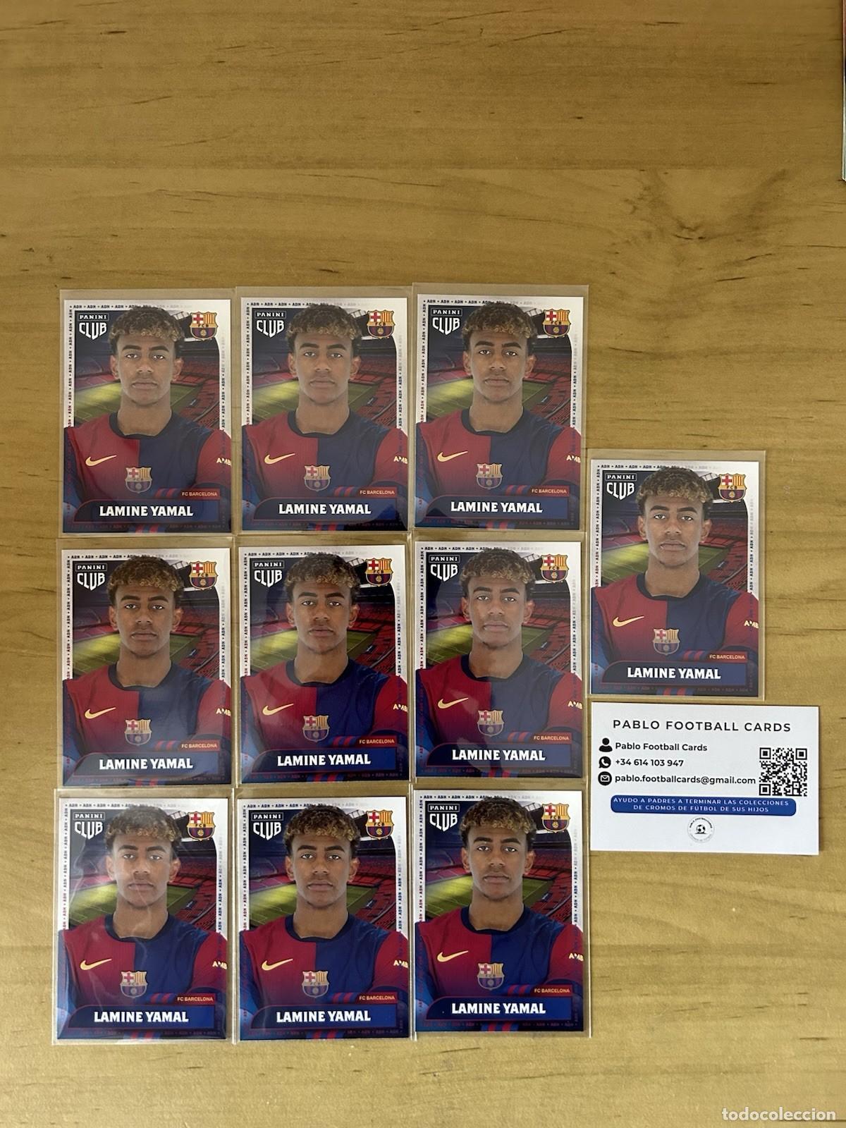 Cromos de f&uacute;tbol: Lamine Yamal n&ordm;26 x10 &ndash; Panini Club FC Barcelona 2024-25