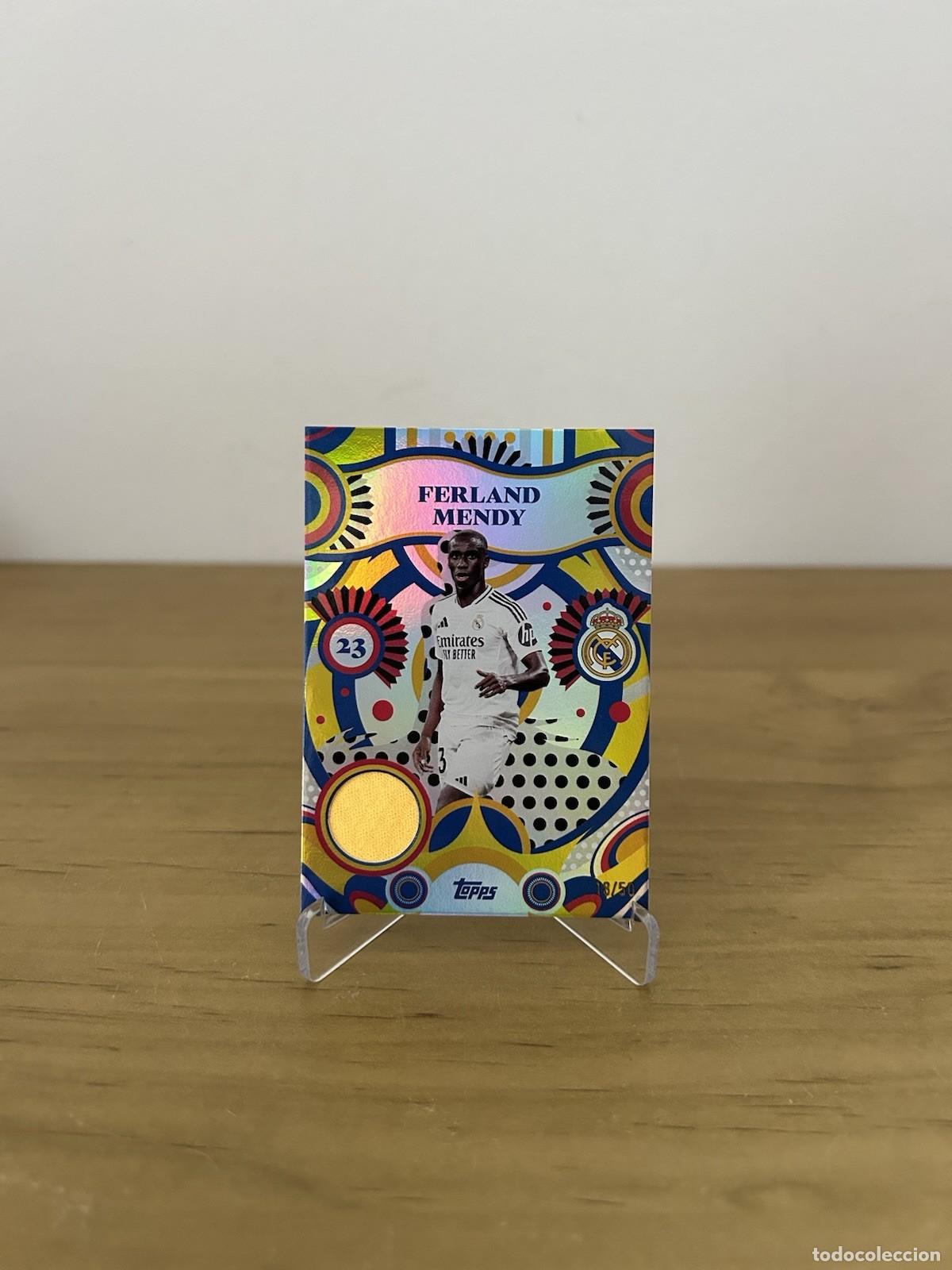 Fu&szlig;ball-Sticker: Ferland Mendy Relic Patch /50 &ndash; Topps Team Set Real Madrid 2024-25