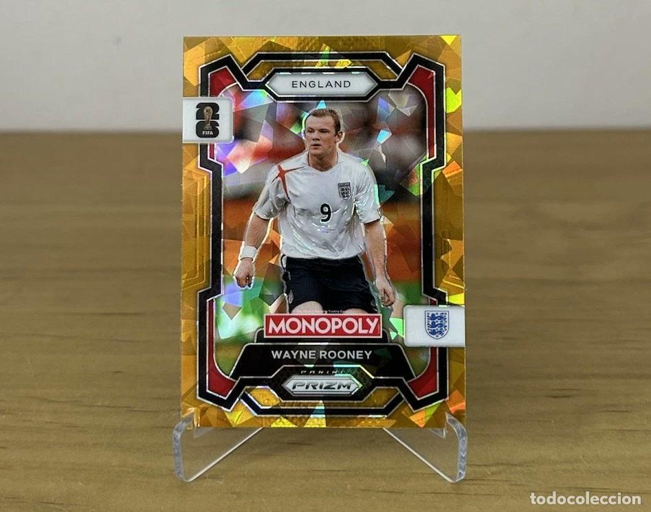 Fu&szlig;ball-Sticker: Wayne Rooney Gold Cracked Ice &ndash; Panini Prizm Monopoly FIFA World Cup 2026
