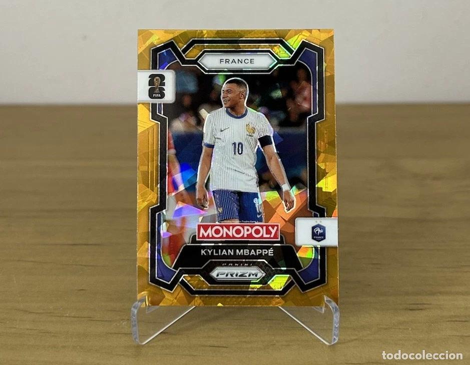 Fu&szlig;ball-Sticker: Kylian Mbapp&eacute; Gold Cracked Ice &ndash; Panini Prizm Monopoly FIFA World Cup 2026