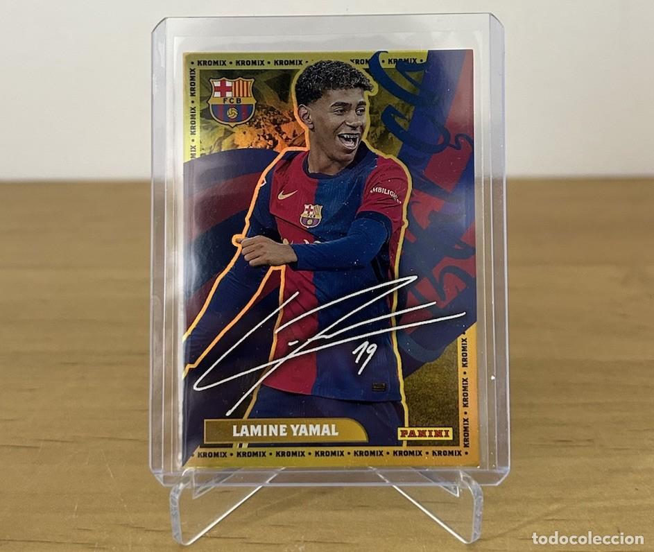 Cromos de Futebol: Lamine Yamal Aut&oacute;grafo Kromix n&ordm;K43 &ndash; Panini Club FC Barcelona 2024-25