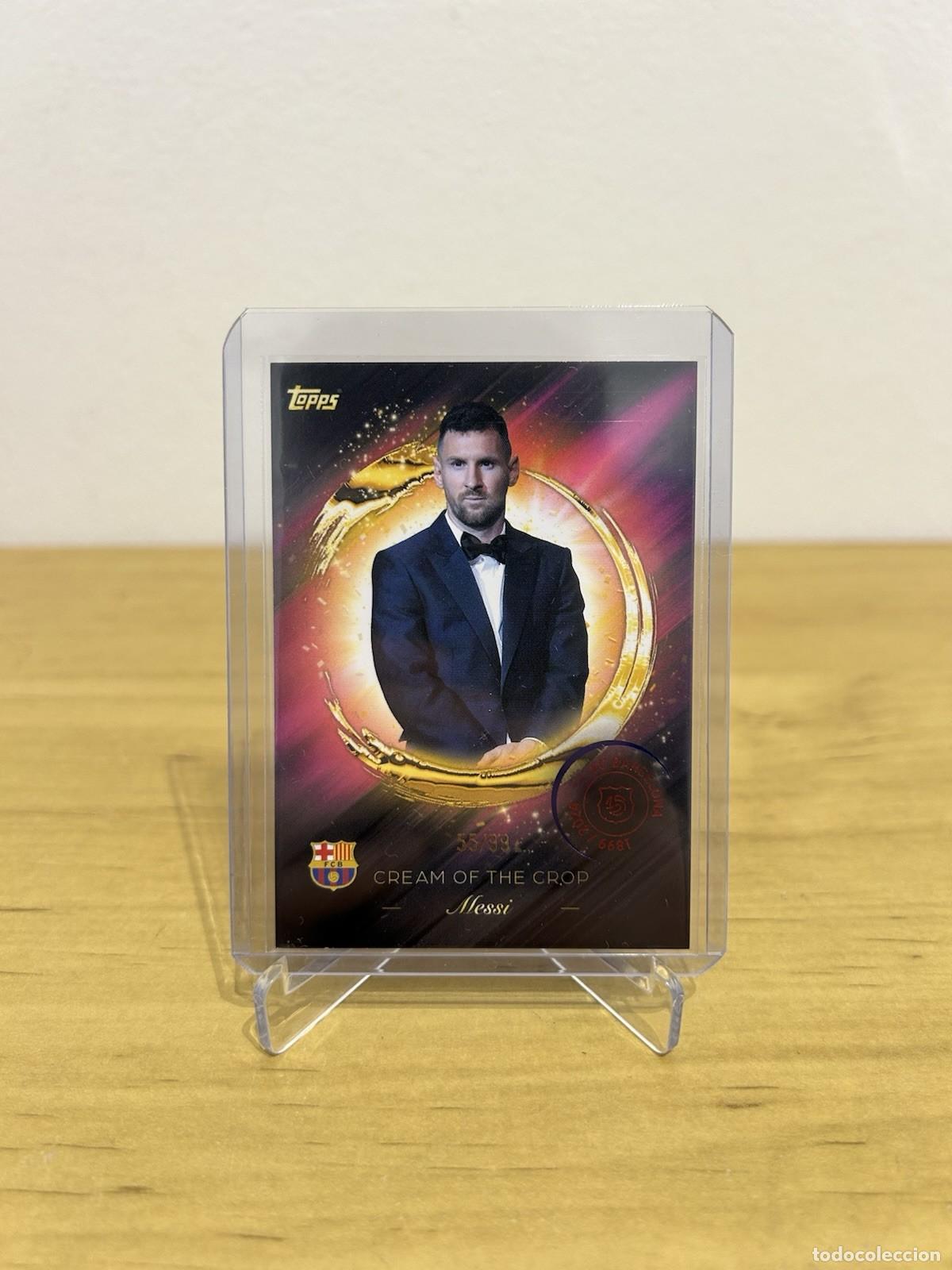 Cromos de Futebol: Lionel Messi Cream Of The Crop 55/99 &ndash; Topps FC Barcelona 125 Aniversario