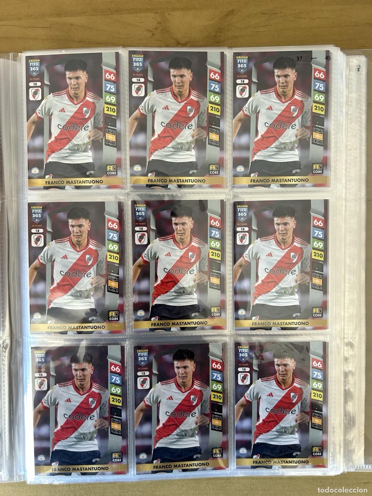 Cromos de Futebol: Franco Mastantuono Rookie x9 &ndash; Panini Adrenalyn XL FIFA 365 2024-25 River Plate