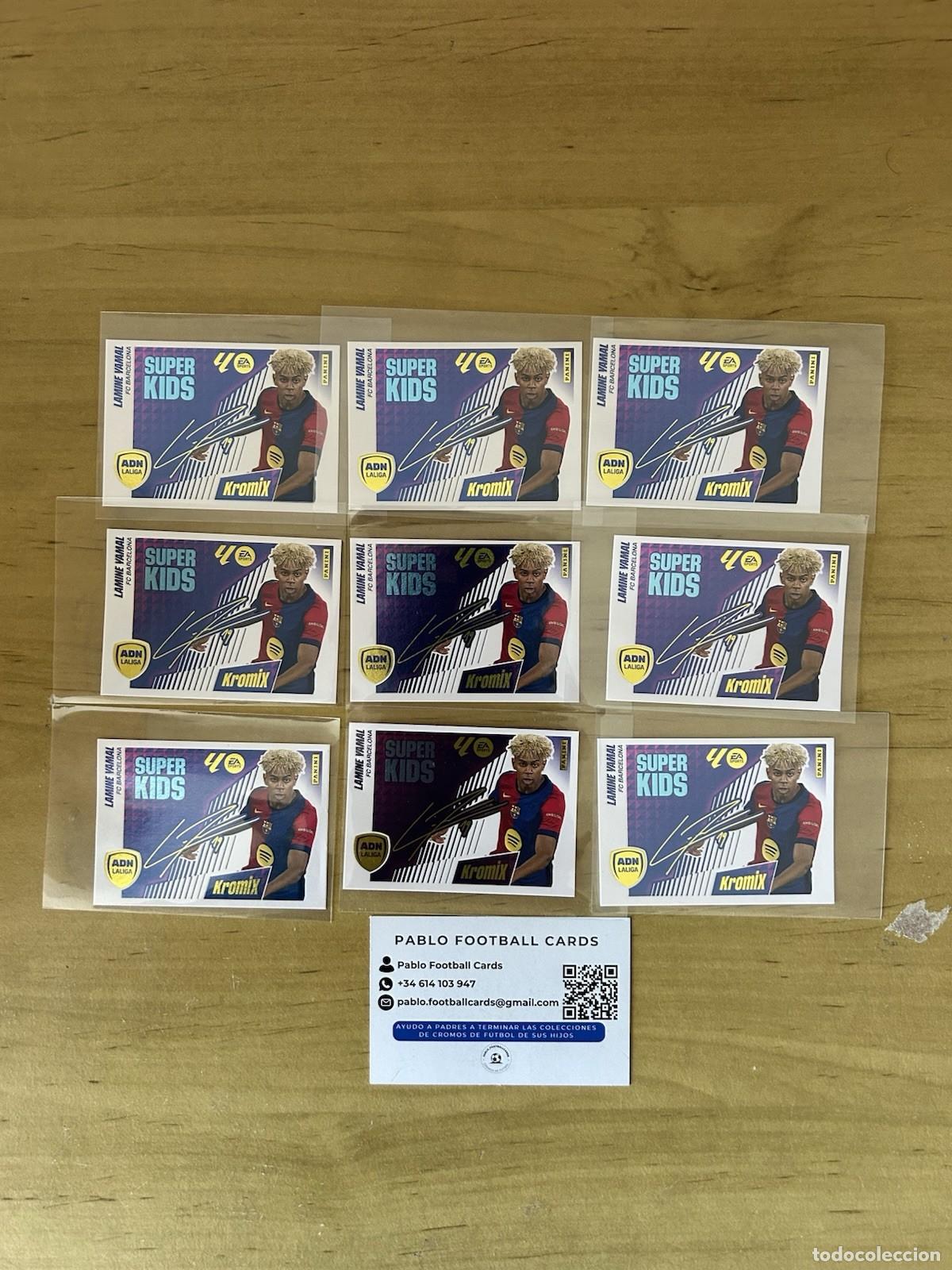 Cromos de Futebol: Lamine Yamal Kids Kromix n&ordm;K14 x9 &ndash; LaLiga Este 2025-26 Panini