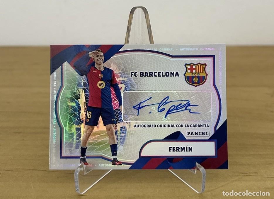 Cromos de Futebol: Ferm&iacute;n L&oacute;pez Aut&oacute;grafo Original /50 &ndash; Panini Club FC Barcelona 2024-25